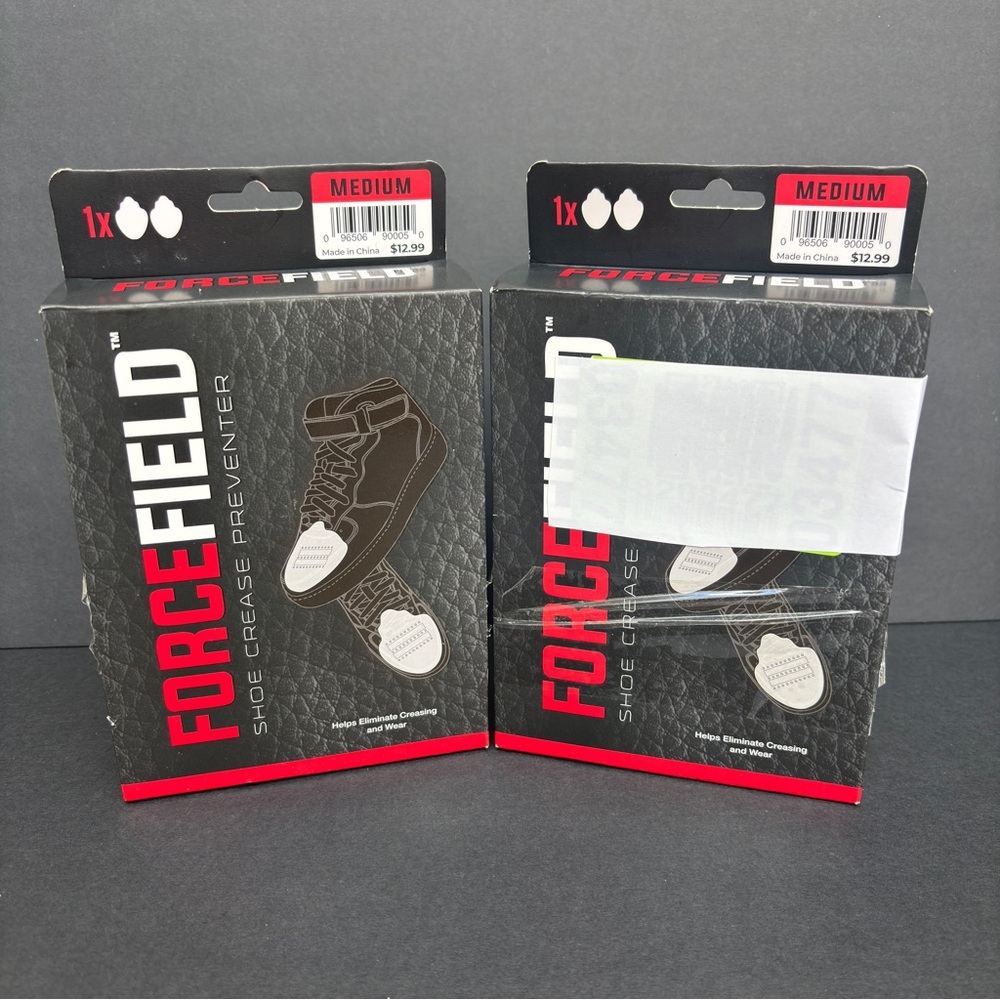 ForceField Shoe Crease Preventer Pads - Medium (White), 2 packs